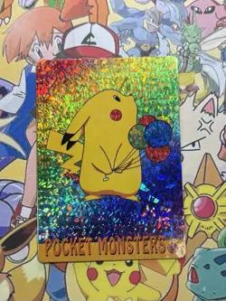Pokemon Vintage Pocket Monsters Vending HOLO Prism Sticker 1999 Bandai Nintendo - Image 1