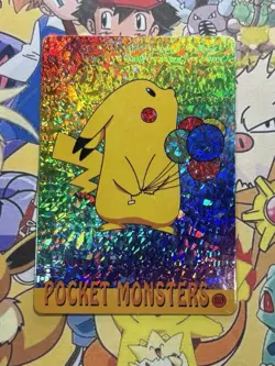 Pokemon Vintage Pocket Monsters Vending HOLO Prism Sticker 1999 Bandai Nintendo - Image 3