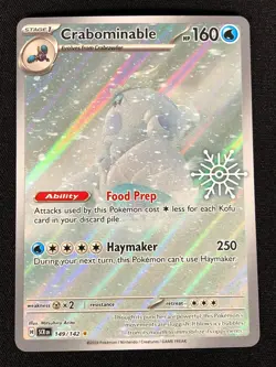 Pokemon Crabominable Ex 149/142 Ultra Rare Holo (NM) - Image 1