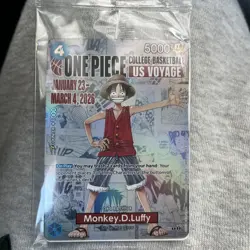 Monkey.D.Luffy (College Basketball US Voyage) P-055 One Piece Promotion SEALED - Image 1