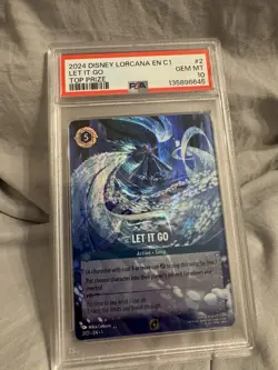 Disney Lorcana PSA10 'Let It Go' Enchanted Card 20242/C1 Challenge Top Prize - Image 1