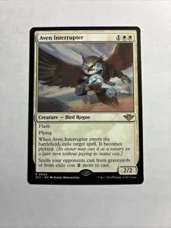 Aven Interrupter - Outlaws of Thunder Junction MTG Plus Bonus Card!!! - Image 1