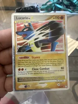 Pokemon TCG Lucario LV.X Holo Rare Card Mysterious Treasures 122/123 - Image 1