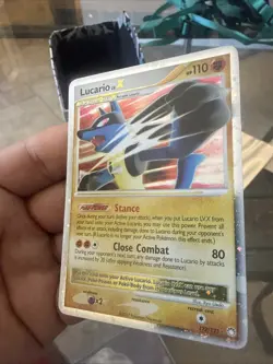 Pokemon TCG Lucario LV.X Holo Rare Card Mysterious Treasures 122/123 - Image 2
