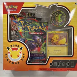 Pokemon TCG Pokemon Day 2026 Box Promo Pikachu Card Coin & Booster Packs - Image 5