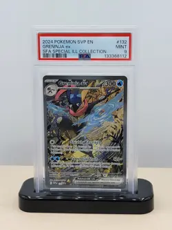 Greninja ex 132 Sv: Scarlet & Violet Promo Cards Holo PSA Mint 9 - Image 1