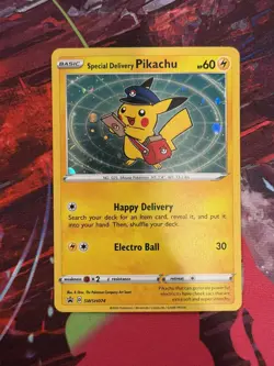Special Delivery Pikachu SWSH074 SWSH: Sword & Shield Promo Cards Holo - Image 1