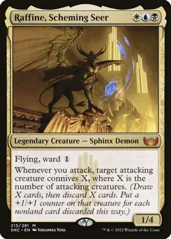 MTG RAFFINE, SHEMING SEER EXC - RAFFINE, VEGGENTE COSPIRATRICE 213 - SNC - MAGIC - Image 1