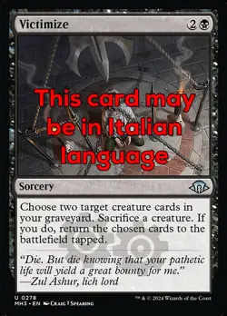 MTG VICTIMIZE FOIL EXC - VESSARE 278 - MH3 - MAGIC - Image 1