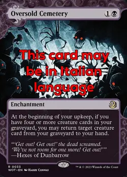 MTG OVERSOLD CEMETERY 33 EXC - CIMITERO SOVRAPPOPOLATO - WOT IT - MAGIC - Image 1