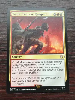 1x TAUNT FROM THE RAMPART - Lord of the Rings - MTG - Magic the Gathering - Image 1