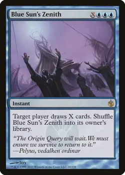 Blue Sun's Zenith Mirrodin Besieged NM Blue Rare MAGIC GATHERING CARD ABUGames - Image 1