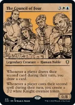 The Council of Four 419 (Showcase) Rare FOIL Battle for Baldur's Gate MTG CLB - Image 1
