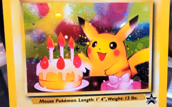 2001 Pokemon Black Star Promo Birthday Pikachu #24 - Holo Rare - MP - Unwritten! - Image 4