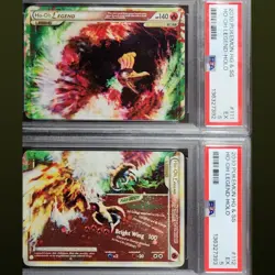 2010 Pokemon HeartGold & SoulSilver Ho-Oh LEGE 111/112 PSA 5 SEQUENTIAL PAIR - Image 1