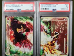 2010 Pokemon HeartGold & SoulSilver Ho-Oh LEGE 111/112 PSA 5 SEQUENTIAL PAIR - Image 2