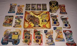 Pokemon Pikachu Sidekick Collection Box w/ Unbroken Bonds Hanger Box & More - Image 1