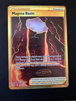 Pokemon Card Magma Basin 185/172 Secret Rare Brilliant Stars Near Mint - Image 1