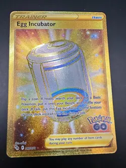 Egg Incubater Gold Card Hyper Rare Pokemon GO 087/078 - Image 1