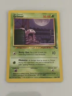 Grimer - Fossil Set - 48/62 - Common - Pokemon TCG - Unlimited Edition - NM/LP - Image 1