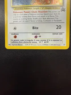 Pokemon TCG Eevee #11 Black Star Holo Promo - Image 2