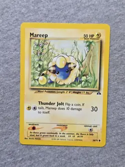 Pokemon TCG Mareep Neo Discovery 58/75 Regular Unlimited Common - Image 1