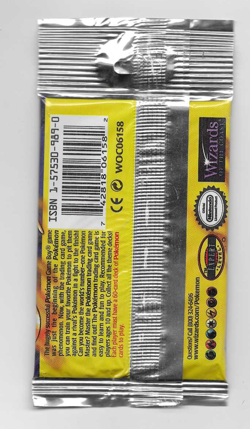 1999 Pokemon Base Set Unlimited Long Crimp Charizard Booster Pack LITE, SEALED - Image 2