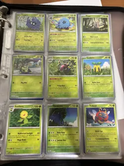 Pokemon TCG Twilight Masquerade Complete Set 1-167 With Vintage Binder - Image 1