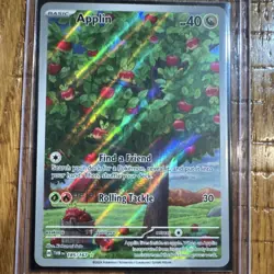 Pokemon Applin 185/167 Sv06 Twilight Masquerade Illustration Rare Holo - Image 1