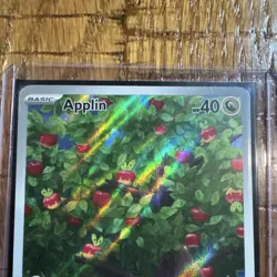 Pokemon Applin 185/167 Sv06 Twilight Masquerade Illustration Rare Holo - Image 2