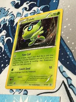Celebi - XY187 - Cosmos Holo Promo - XY Black Star Promos - LP Hand Swirl🍥 - Image 3