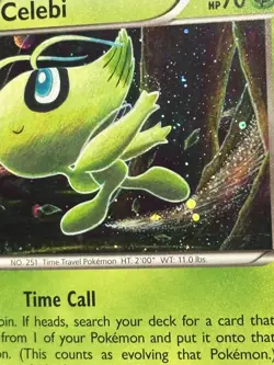 Celebi - XY187 - Cosmos Holo Promo - XY Black Star Promos - LP Hand Swirl🍥 - Image 5