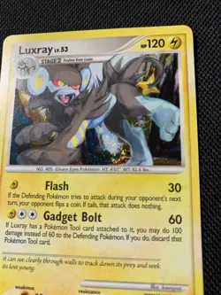 Pokemon TCG Luxray w/swirl Platinum Arceus 5/99 Holo Rare - Image 3