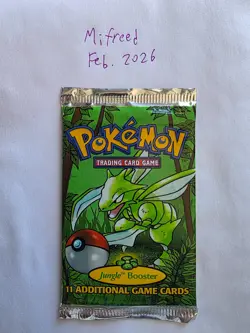 Wizards of the Coast WotC 1999 Pokemon Jungle Booster Pack Sealed - Image 1