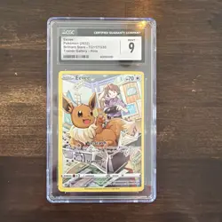 Pokemon TCG Eevee TG11 Brilliant Stars Trainer Gallery Holo CGC Mint 9!! - Image 1