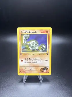 1st Edition Brock’s Geodude 68/132 - Gym Challenge - Near Mint - Image 1