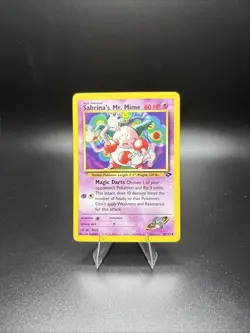 [NM] 2000 Pokemon Gym Challenge Sabrina's Mr. Mime Unlimited #59/132 - Image 1