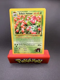 Erika's Ivysaur 41/132 Uncommon - Gym Challenge - Pokemon WOTC MP - Image 1