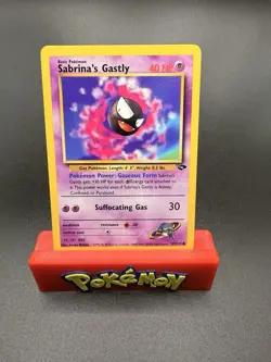 Sabrina's Gastly 97/132 Common Gym Challenge Pokemon NM - Image 1
