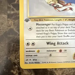 Pokemon TCG Koga's Pidgey Gym Challenge 49/132 1st Edition Uncommon Basic NM - Image 5