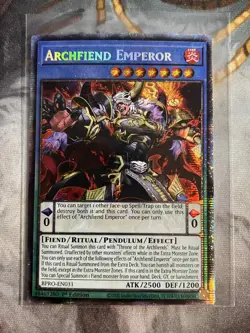 Archfiend Emperor - BPRO-EN031 - Starlight Rare YuGiOh - Image 1