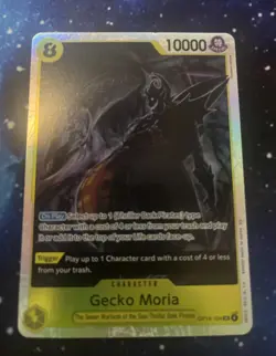 Gecko Moria OP14-104 SR English The Azure Sea's Seven - One Piece Card - NM - Image 1