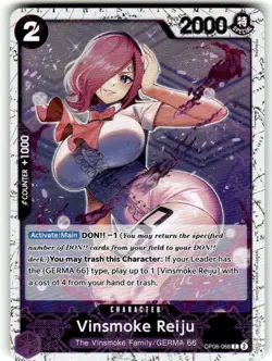 2024 One Piece PRB-01 English Vinsmoke Reiju Jolly Roger Reverse Holo OP06-068 - Image 1