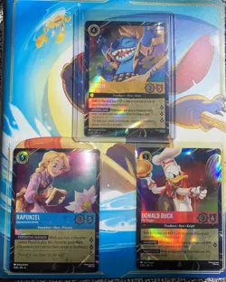 Disney Lorcana Magical Places Stitch Rapunzel Donald Duck EPCOT Promo Cards Set - Image 1