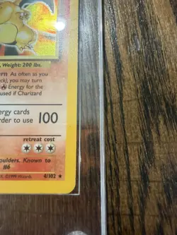 Charizard 4/102 Base Set 1999 Holo Rare Pokemon TCG Card - Image 3