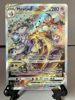 Pokemon TCG Mewtwo VSTAR Full Art Ultra Rare Holo Card GG44/GG70 Crown Zenith - Image 1