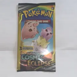 🔥Pokemon Trading Card Game Sun & Moon Cosmic Eclipse Booster 3 Card Pack🔥 820650805899 - Image 1