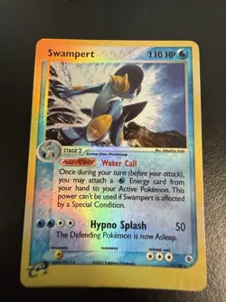 Pokemon TCG Swampert EX Ruby & Sapphire Reverse Holo Rare Card 13/109 LP - Image 1