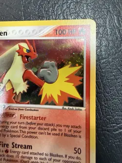 Pokemon TCG Blaziken EX Ruby and Sapphire Holo Rare Card LP 3/109 LP - Image 4