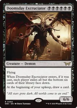 DOOMSDAY EXCRUCIATOR mtg NM-M Duskmourn: House of Horror 1 Rare - Image 1